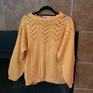 Mustard Yellow Knit Sweater